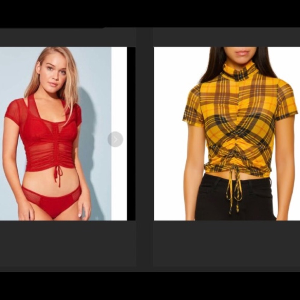 2 Mesh Crop Top
